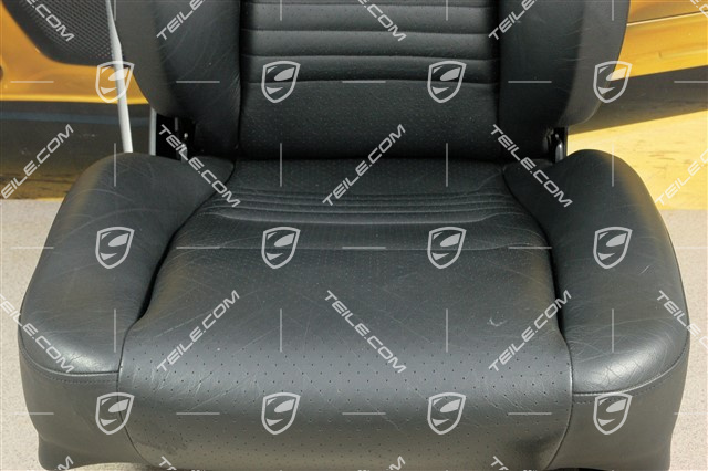 Sitz, manual einstellbar, Heizung, Leder, Schwarz, beschädigt, R