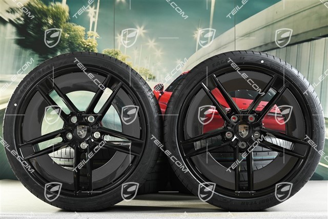 21-inch Exclusive Design summer wheel set, rims 9,5J x 21 ET60 + 11,5J x 21 ET66 + NEW Goodyear Eagle F1 Asymmetric 3 summer tyres 265/35 R21 + 305/30 R21, with Carbon aeroblades