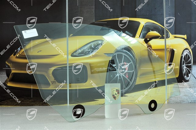 Door window glass, coupé, R Door window glass, coupé, R