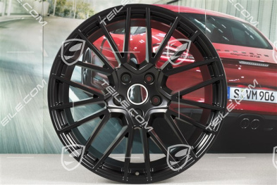 21" Komplet felg RS Spyder, 11J x 21 ET49 + 9,5J x 21 ET46, do Cayenne Coupé, czarny satynowy półmat