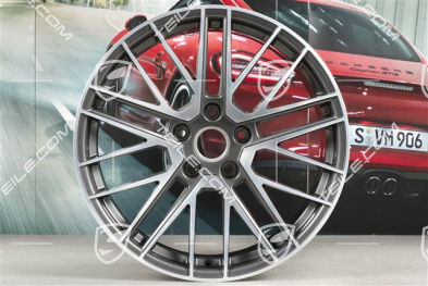 20+21" Komplet felg Turbo V, felgi: przednie 9J x 20 ET41 + tylne 11,5J x 21 ET67