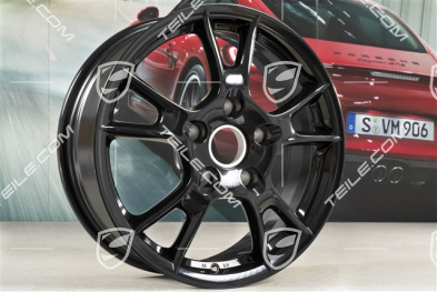 17" Felge Boxster-II, 6,5J x 17 ET55, schwarz hochglanz