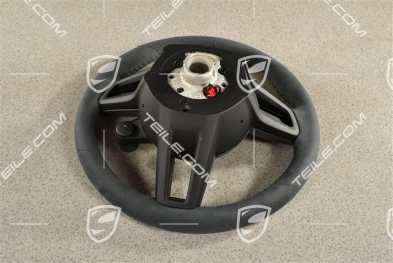 Kierownica sportowa GT Carbon, Sport Chrono Package Plus, podgrzewana, Alcantara Race Tex, czarna