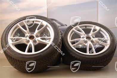 18" Winterräder Satz Carrera IV, Felgen 8J x 18 ET57 + 11J x 18 ET51, Reifen 235/40 R18 + 295/35 R18
