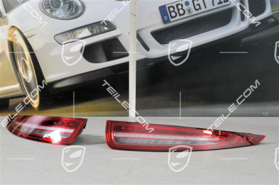 Rear light black-red, set (L+R)