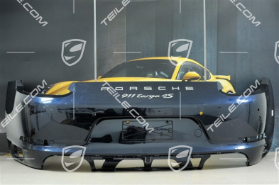 Rear bumper, C4/C4S, without Sports exhaust system, with ParkAssist