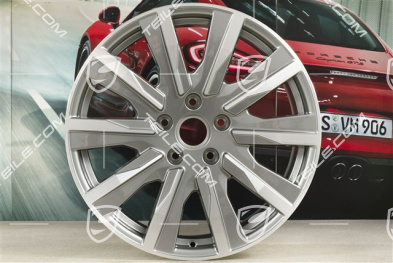 20-inch Taycan Tequipment Design wheel rim set, 9J x 20 ET54 + 11J x 20 ET60, platin silver