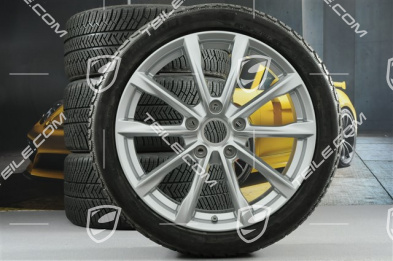 19" Boxster S Winterräder Satz, Felgen 8J x 19 ET57 + 10J x 19 ET45 + Michelin Pilot Alpin 4 Winterreifen 235/40 R19 + 265/40 R19