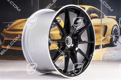 19-inch Boxster Spyder wheel, special Black Edition model, black highgloss, 10 J x 19 ET2