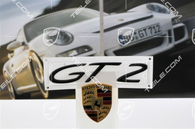 "GT2" Schriftzug, "rallye" schwarz "GT2" Schriftzug, "rallye" schwarz