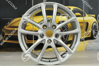 19-inch wheel rim Panamera S, 9J x 19 ET64, Brilliant Silver
