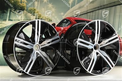 22" Macan Exclusive Design Felgensatz, 9J x 22 ET29 + 11J x 22 ET47, schwarz hochglanz