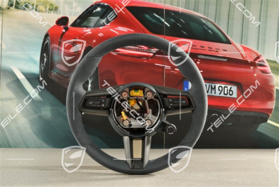 Kierownica sportowa GT Carbon, Sport Chrono Package Plus, podgrzewana, Alcantara Race Tex, czarna