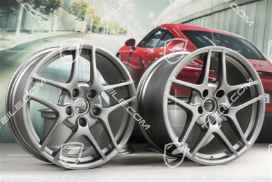 19-inch Carrera S II (Facelift) wheel set, 8J x 19 ET57 + 11J x 19 ET51, Platinum