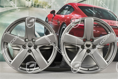19" "Sport Classic" komplet felg, felgi 8,5J x 19 ET21 + 9J x 19 ET21, platinum satynowy półmat
