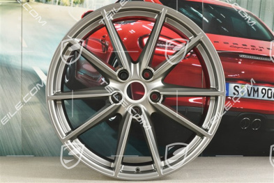 21-inch wheel rim Carrera S, 11J x 21 ET66, platinum satin matt