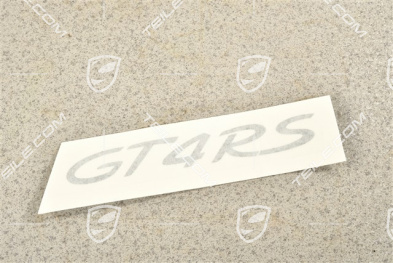 Emblemat / naklejka "GT4 RS", klapa tylna, czarny mat