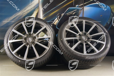 20" Komplet kół letnich Carrera Classic II, felgi 8,5J x 20 ET51 + 11J x 20 ET52 + NOWE opony letnie Pirelli P Zero 245/35 ZR20 + 305/30 ZR20, z czujnikami ciśnienia