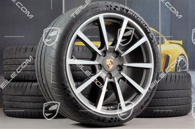 20-inch Carrera Classic II summer wheel set, 8,5J x 20 ET51 + 11J x 20 ET70 + NEW Pirelli summer tires 245/35 ZR20 + 295/30 ZR20, with TPMS