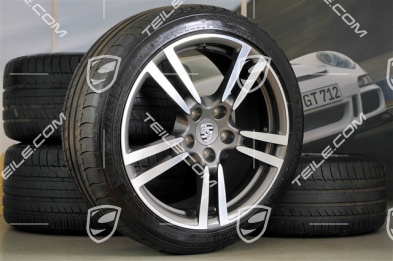 20" Turbo II Sommerräder Satz,  9,5J x 20 ET65 + 11J x 20 ET68 + NEUE Michelin Sommerreifen 255/40 ZR 20 + 295/35 ZR20, ohne RDK-Sensoren