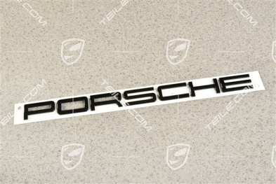 "PORSCHE" Schriftzug, Hochglanz Schwarz
