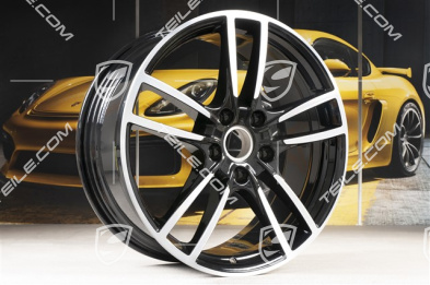 20-inch Cayenne Sport wheel rim set, 10,5J x 20 ET64 + 9J x 20 ET50, black
