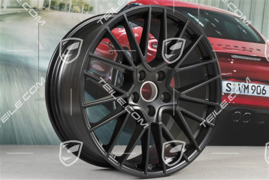 21" Komplet felg RS Spyder, 11J x 21 ET49 + 9,5J x 21 ET46, do Cayenne Coupé, czarny satynowy półmat