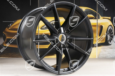 20+21" Komplet felg Carrera S, felgi: przednie 8,5J x 20 ET53 + tylne 11,5J x 21 ET67, czarny satynowy półmat
