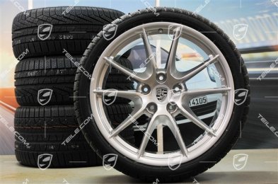 20" Komplet kół zimowych Carrera S (III), felgi 8,5J x 20 ET51 + 11J x 20 ET52 + opony zimowe Pirelli 245/35 ZR20 + 295/30 ZR20, bez czujników ciśnienia