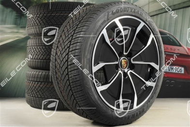 20" koła zimowe Turbo Aero Design, komplet, felgi 9J x 20 ET54 + 11J x 20 ET60, opony zimowe Goodyear 245/45 R20 + 285/40 R20
