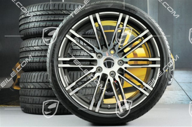 20" Komplet kół letnich Turbo III, felgi 8,5J x 20 ET51 + 11J x 20 ET56 + opony letnie Pirelli P-ZERO 245/35 R20 + 305/30 R20, z czujnikami ciśnienia