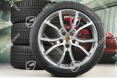 21" Cayenne COUPE Exclusive Design Winterräder Satz, Felgen 9,5J x 21 ET46 + 11,0J x 21 ET49 + NEUE Continental Winterreifen 275/40 R21 + 305/35 R21, mit RDK-Sensoren,