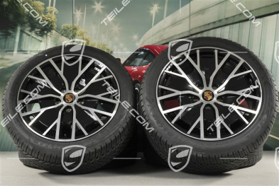 20-inch Turbo S Aero Design winter wheel set, rims 9J x 20 ET54 + 11J x 20 ET60, Goodyear winter tyres 245/45 R20 + 285/40 R20
