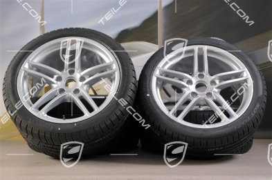 19" Komplet kół zimowych Carrera, felgi 8,5J x 19 ET54 + 11J x 19 ET48 + opony zimowe Pirelli 235/40 R19 + 295/35 R19, bez czujników ciśn