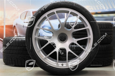 19" Komplet kół zimowych RS Spyder, felgi na centralną śrubę 8,5J x 19 ET56 + 11J x 19 ET51 + NOWE opony zimowe Pirelli 235/35 R19 + 295/30 R19, z czujnikami RDK