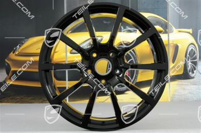 20-inch Carrera Classic (II) whee rim set, 8,5 J x 20 ET49 + 11,5 J x 20 ET56, in black