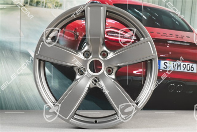 20" Komplet felg Carrera Sport, 8,5J x 20 ET49 + 11,5J x 20 ET56, Platinum satynowy półmat
