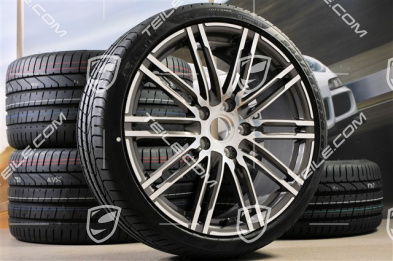 20-inch Turbo III summer wheel set, rims 8,5J x 20 ET51 + 11J x 20 ET70 + NEW Pirelli summer tyres 245/35 ZR20 + 295/30 ZR20, with TPM