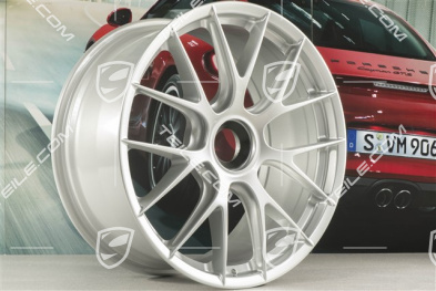 20"+21" GT2RS/GT3RS Magnesium Felgensatz, Felgen 9,5 J x 20 ET50 + 12,5 J x 21 ET48, Brilliantsilber