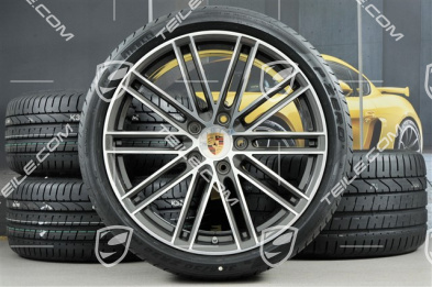 20" Turbo IV Sommerräder Satz, Felgen 8,5J x 20 ET49 + 11,5J x 20 ET76 + Sommerreifen 245/35 R20 + 305/30 R20