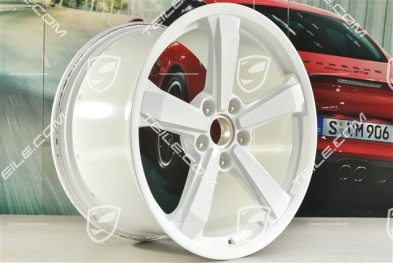 19+20" Felgensatz Dakar, Felgen: vorne 8J x 19 ET38 + hinten 11,5J x 20 ET68, in Weiss