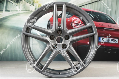 20" Felga "Macan Turbo", 9J x 20 ET26, BORBET, platinum satynowy półmat