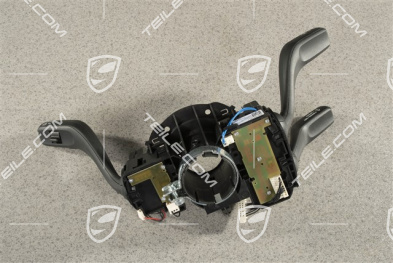 Steering column switch with cruise control and headlight cleaning system, with voice control