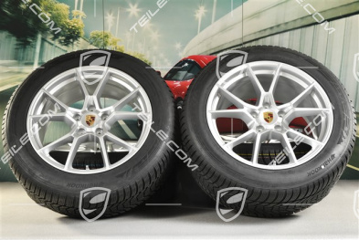 20-inch Cayenne S winter wheel set, rims 9J x 20 ET50 + 10,5J x 20 ET55 + Hankook Winter i*eveo 3X, winter tyres 255/55 R20 + 295/45 R20, with TPMS