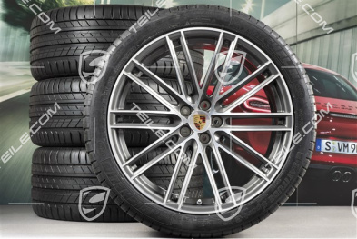 21" koła letnie, komplet, Turbo IV Design, felgi 9,5J x 21 ET27 + 10J x 21 ET19 + NOWE opony letnie Michelin 265/40 R21 + 295/35 R21, z czujnikami ciśnienia