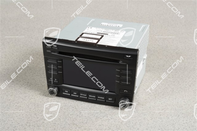Radio CDR 30, with cell phone, mobile phone preparation, Black matte / Galvano silver