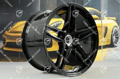 19" komplet felg „Carrera VI”, 8,5J x 19 ET50 + 11,5J x 19 ET56, czarny wysoki połysk