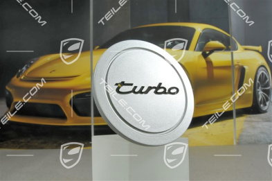 Radzierdeckel, Turbo, Silber-Metallic