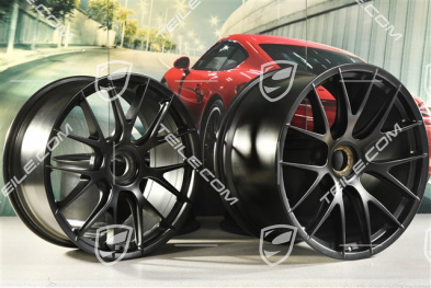 20"+21" GT2RS/GT3RS Magnesium wheel rim set, wheel rims 9,5 J x 20 ET50 + 12,5 J x 21 ET48, black satin mat