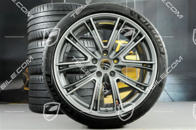 21" Koła letnie Exclusive Design, felgi 9,5J x 21 ET71 + 11,5J x 21 ET69 + opony letnie Michelin 275/35 ZR21 + 325/30 ZR21, z czujnikami ciśnienia, do Turbo S E-Hybrid
